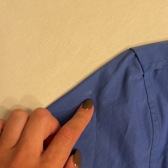 🟢 Reed Krakoff Blue Button Down Blouse - Picture 5 of 6